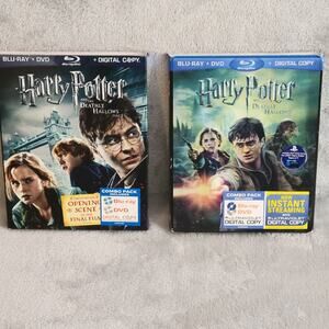 Harry Potter and the deathly hallows part 1&2 blu ray dvd movies